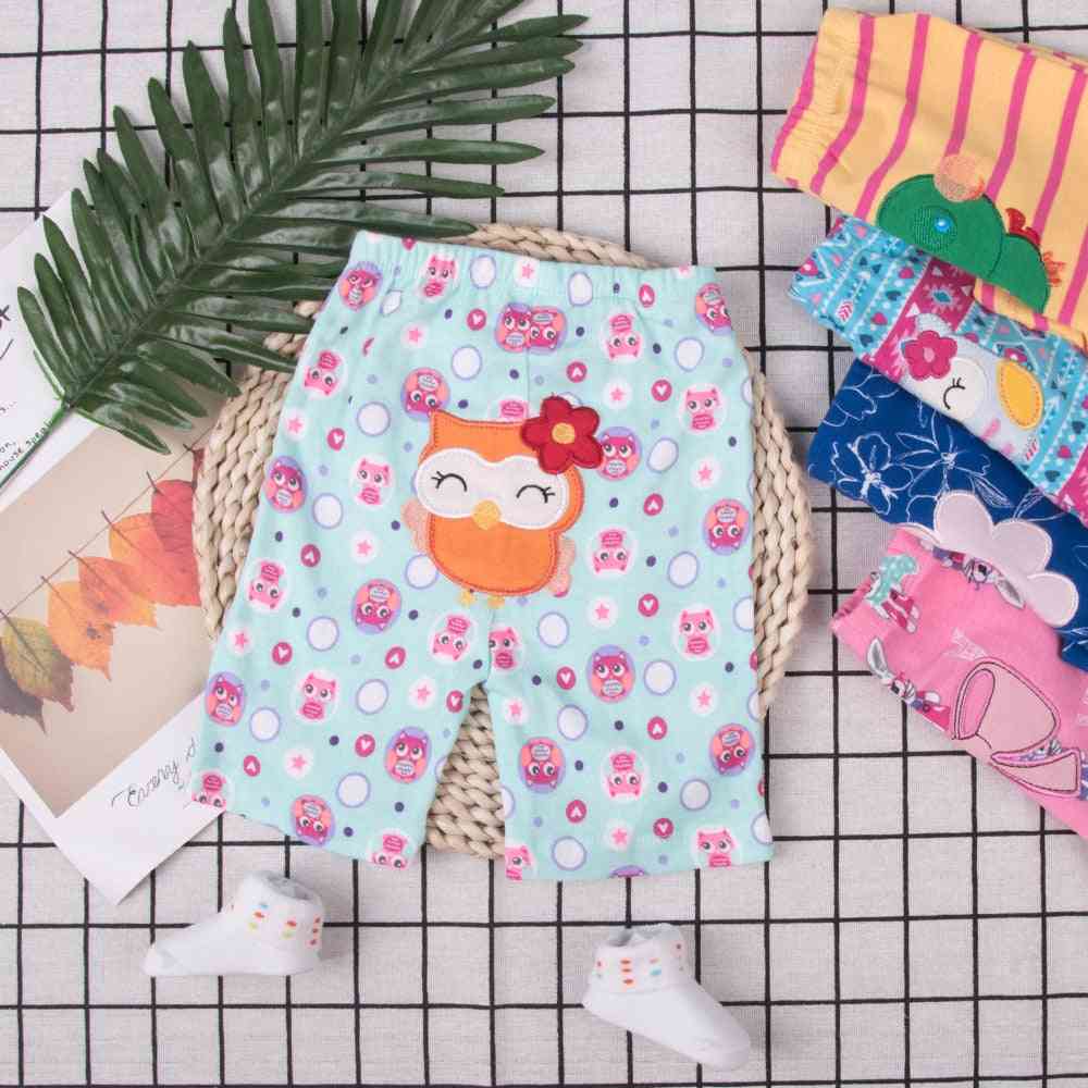 Cotton Cartoon Trousers & Shorts - Casual Bloomers For/girls