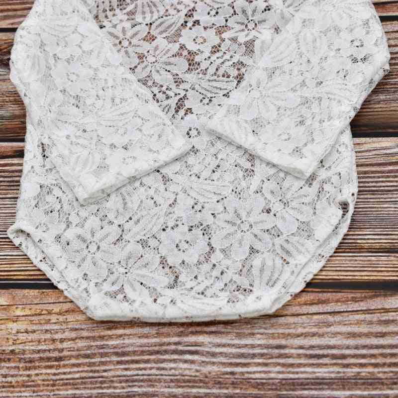 Adjustable Lace Rombers With Bow For Newborn-photography Props