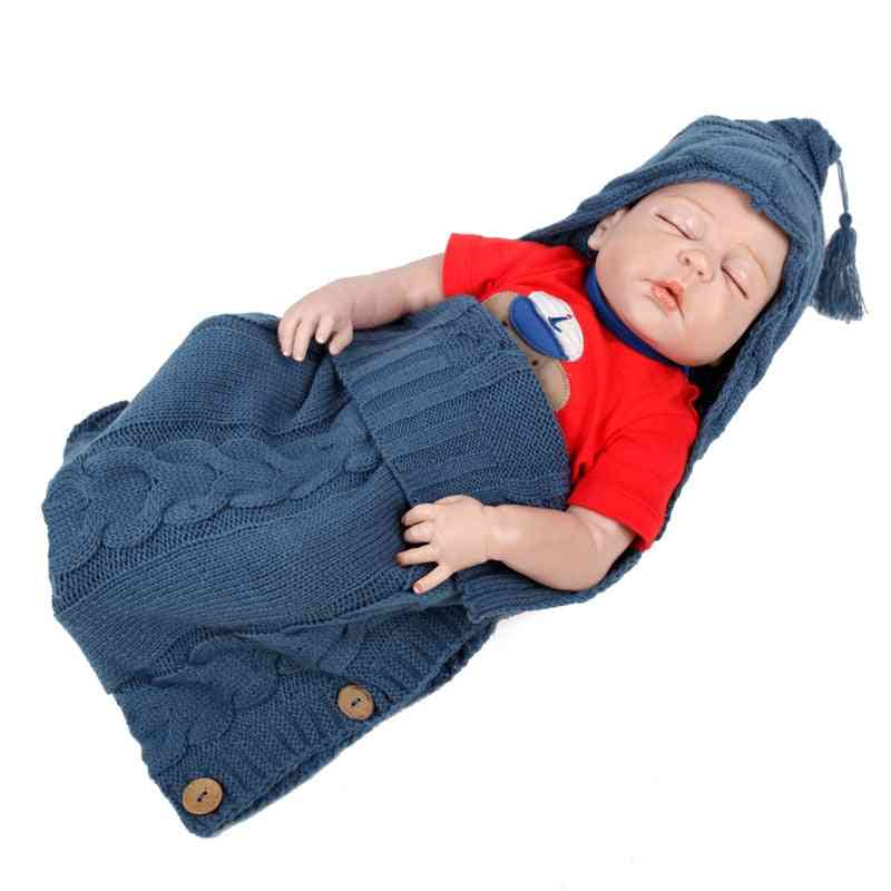 Style Knitted Baby Robes Sleeping Bag, Cute Winter Clothing Sleepwear For /