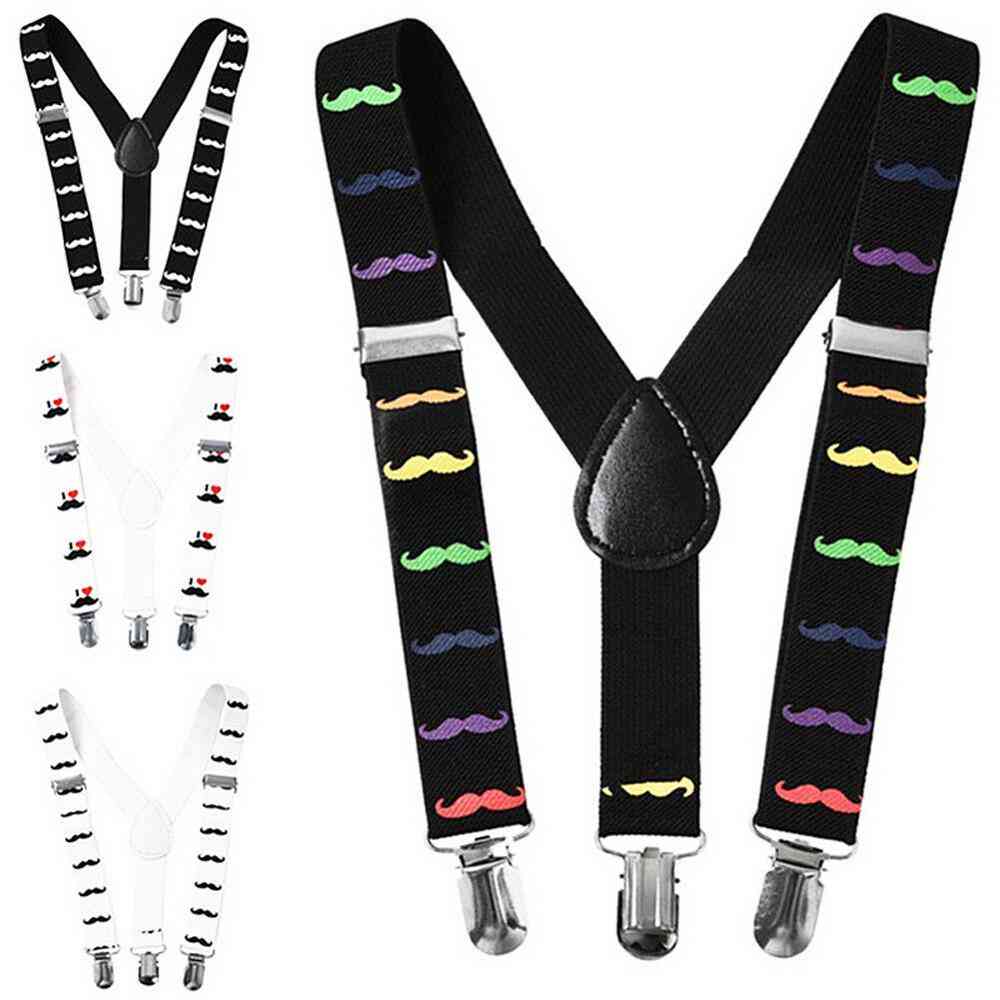 Mode kinderen jongens bretels peuter kinderen elastische y-rug bretels print broek