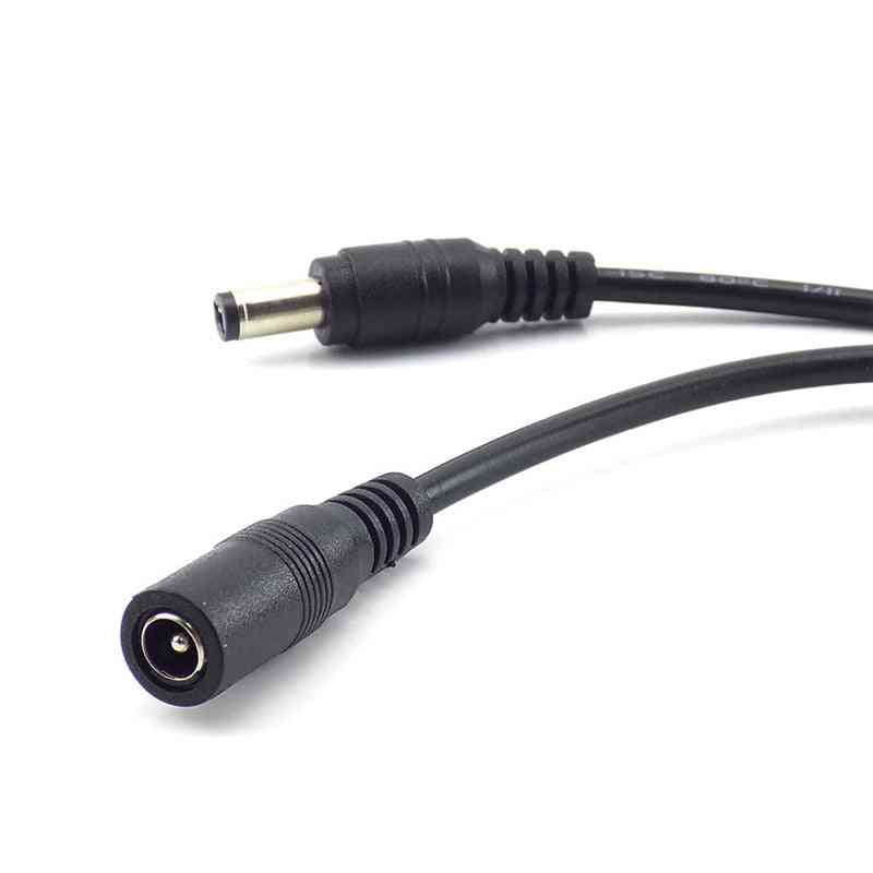 Cable de extensión 12v dc 5.5 * 2.1mm con conector macho hembra (1m / 2m / 3m / 5m / 10m)