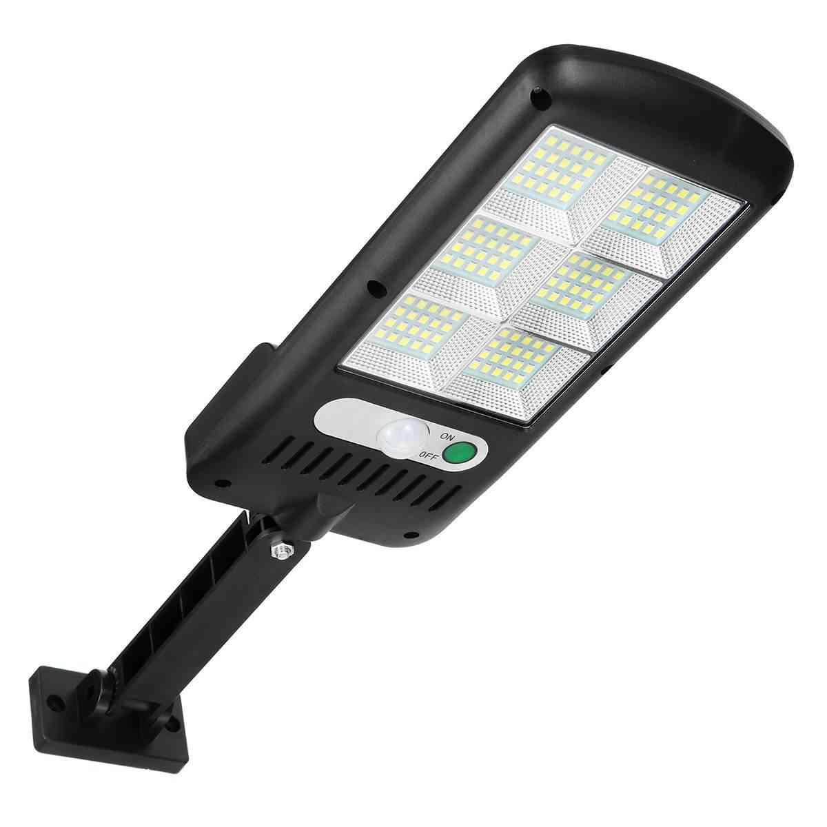 Luz solar de rua 120 led sensor de movimento pir, lâmpada ip65 de iluminação externa impermeável