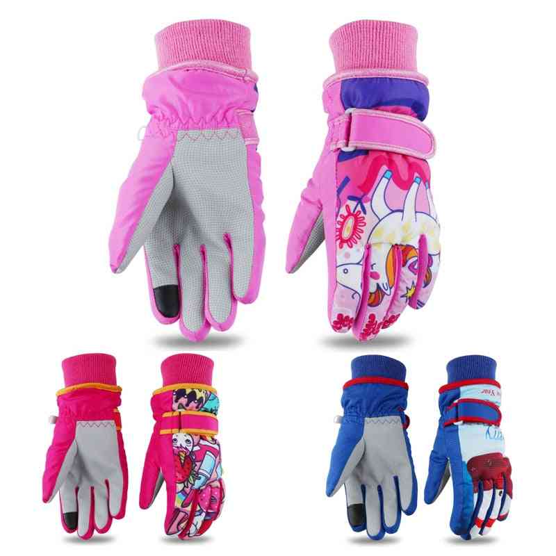 Kinderen jongens, meisjes handschoenen buiten voor de winter warm, waterdicht - s 3 tot 5 jaar-29