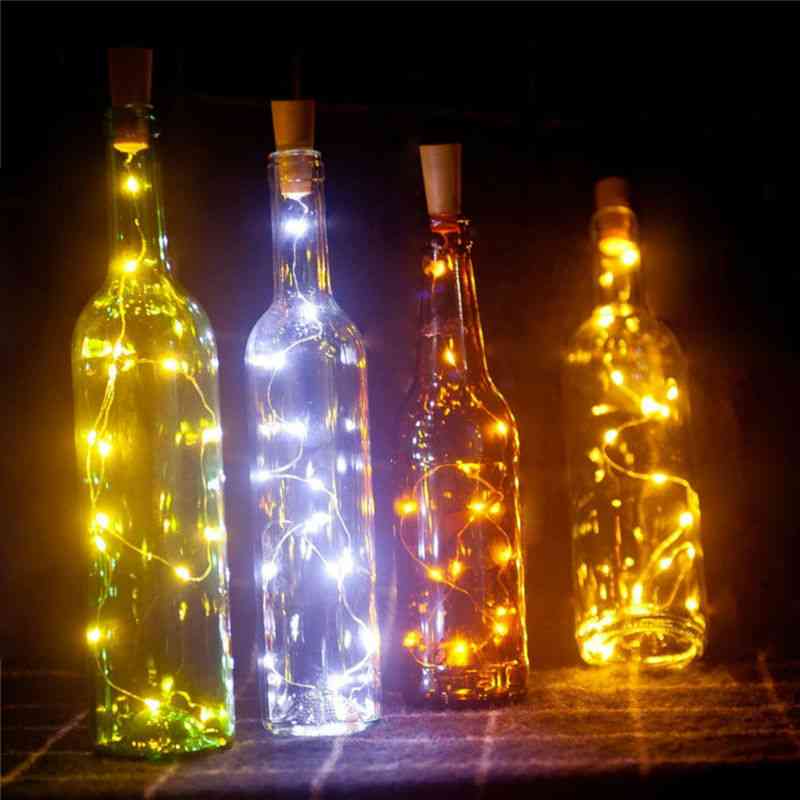 Led String Lamps, Wine Bottle Stopper Light Cork Shaped