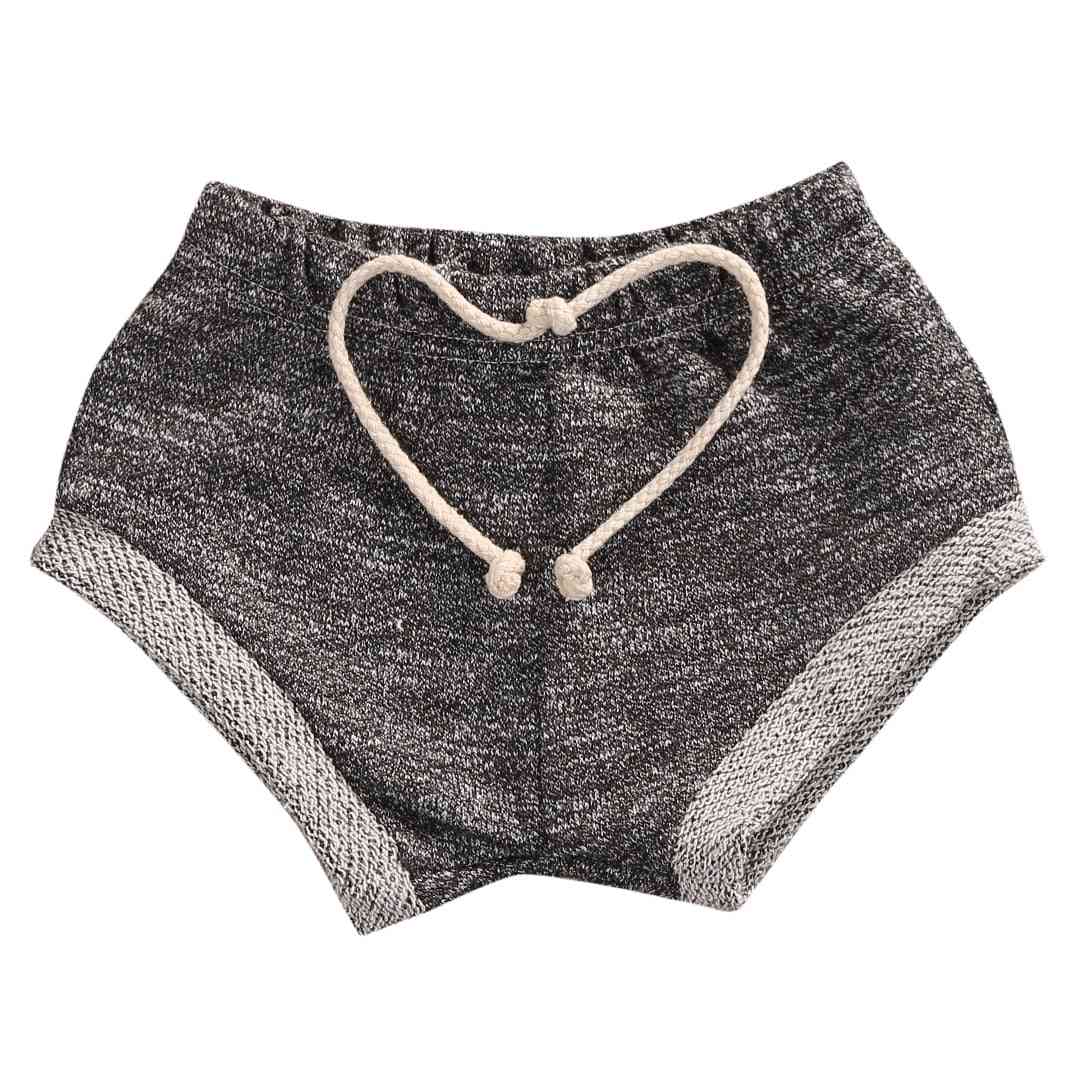 Pantalons en coton à la mode pour bébés garçons / filles - Pantalon d'été en PP - Gris foncé / 3T