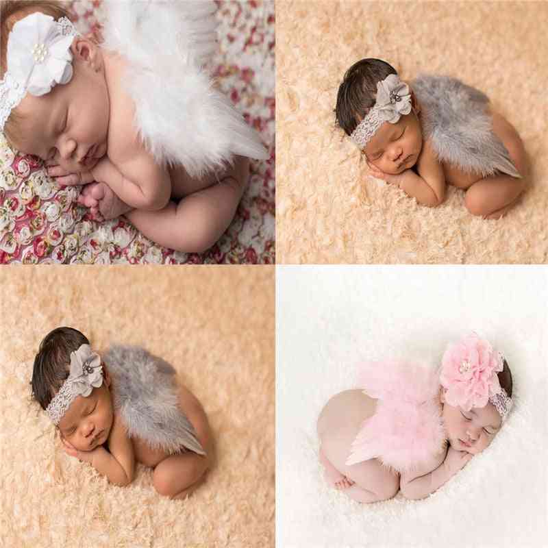újszülött fotózási kiegészítők, angyalszárnyas baba fotó kellékek