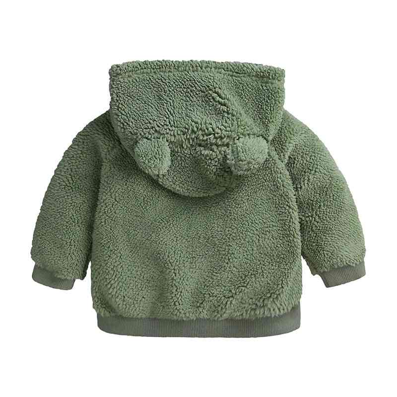 Novorodenecké oblečenie na jeseň zima teplá bunda s kapucňou a kabátom batoľa medveď vrchné oblečenie