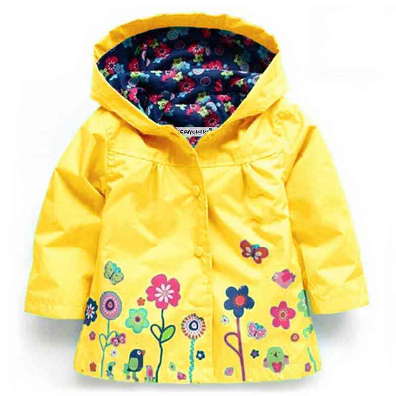 Autumn/winter Warm Hooded Jacket For Baby Girl