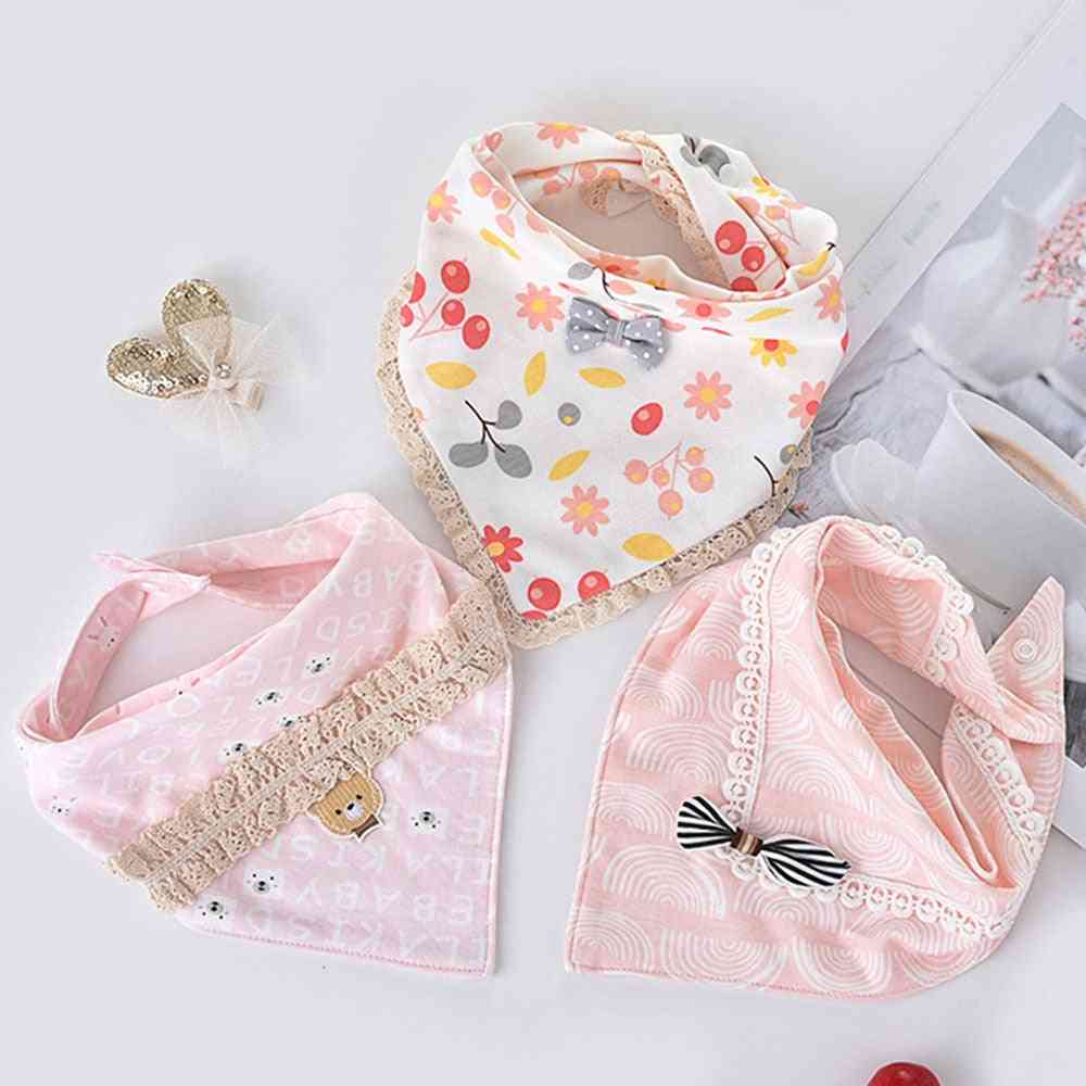 Special Baby Bibs Boy / Girl Cotton Absorb Burp Cloth, Triangle Scarf Newborn Princess Accessories