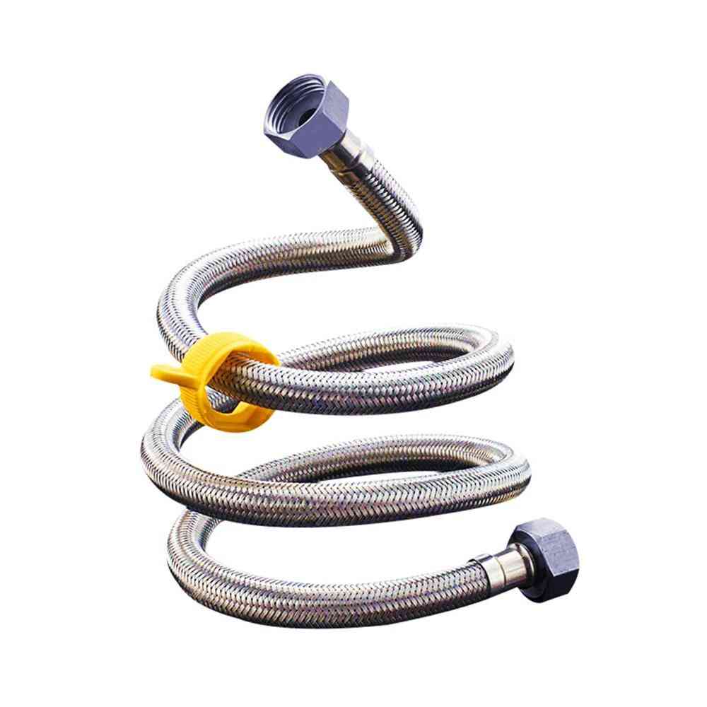 G1/2 Stainless Steel Flexible Plumbing Water Hose With Wrench