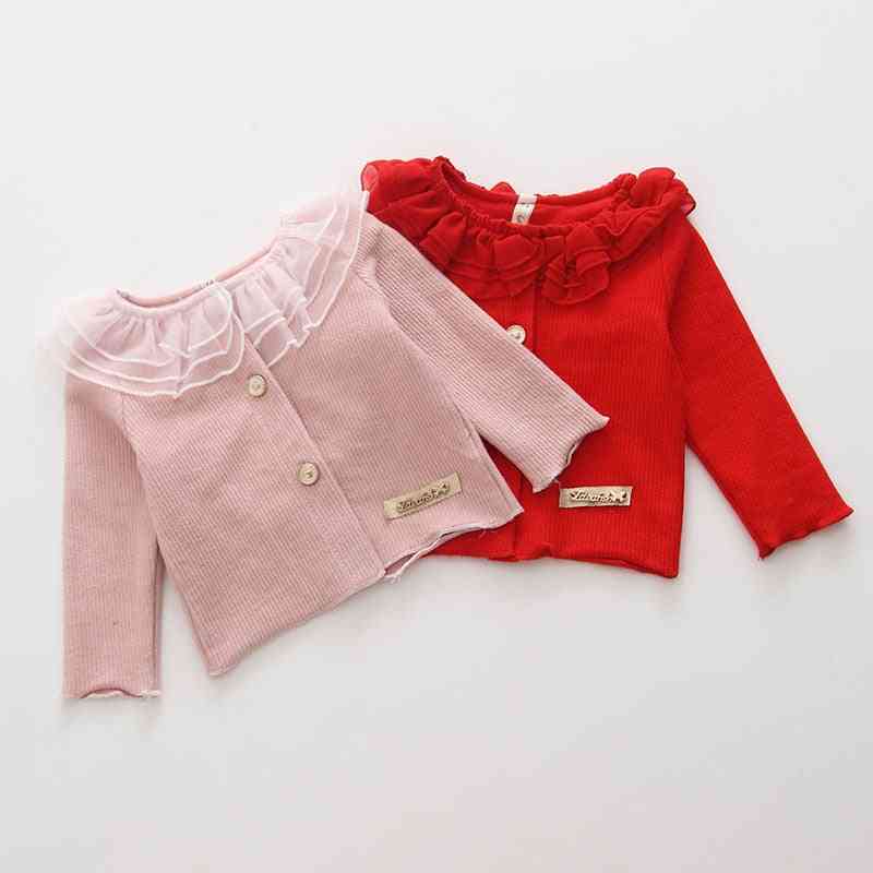 Idé fisk vår 0-2y baby jenter bluse jul barneklær, langermet jenteskjorte barn topper - rosa / 6m