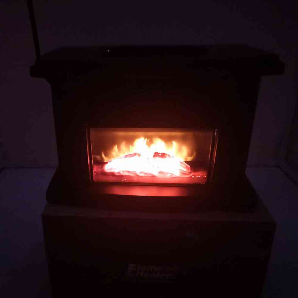 1000w Portable Electric Fireplace Stove Heater With Remote Control