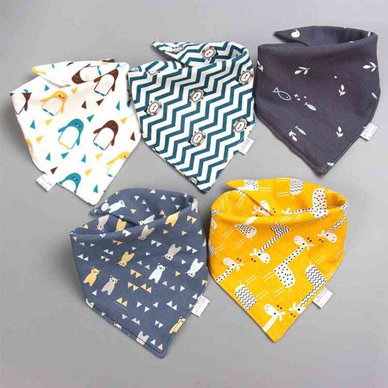 Baby Triangle Double Cotton Bibs