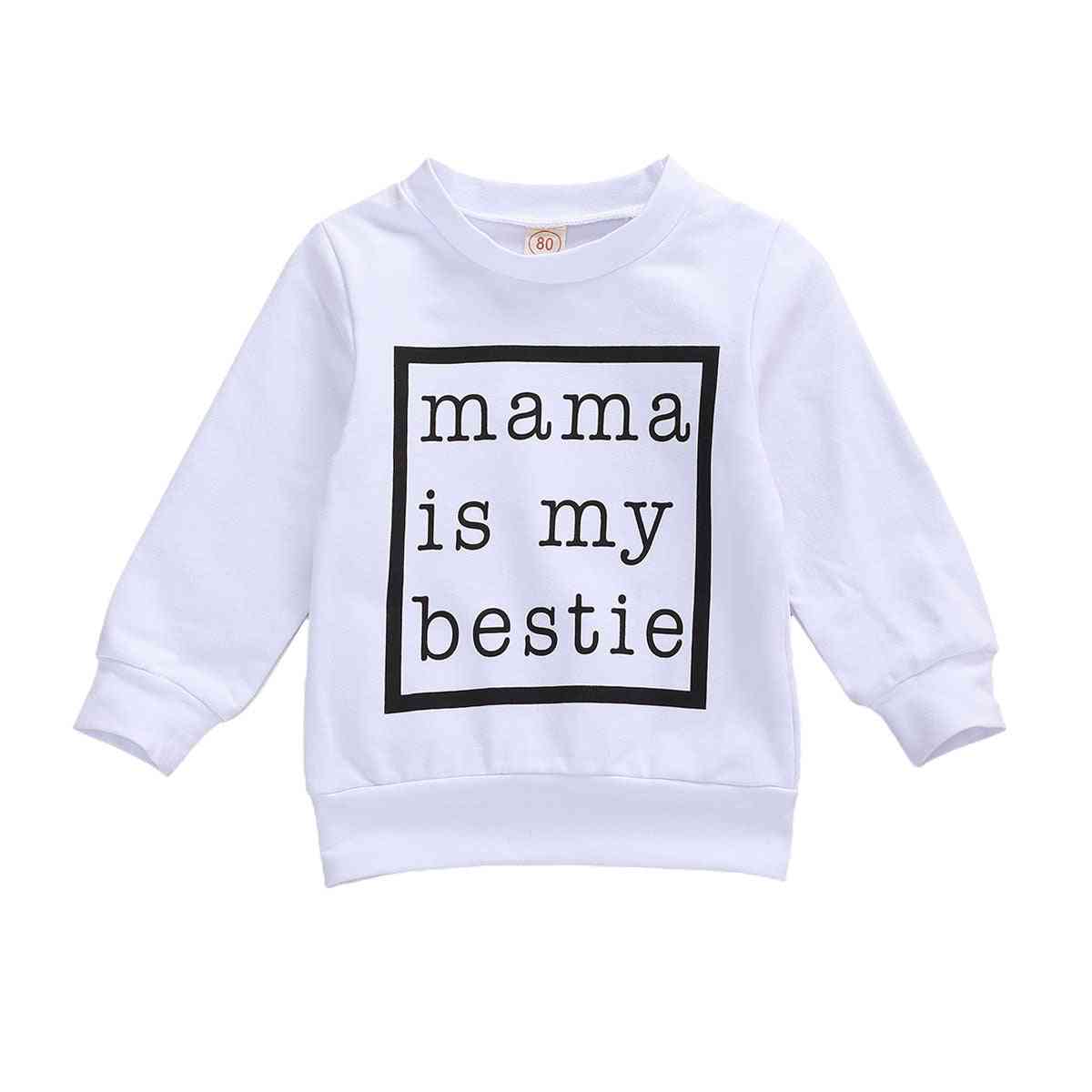 0-24 m pasgeboren baby sweatshirt, baby jongen herfst lente zwart wit brief print lange mouw tops sweatshirt