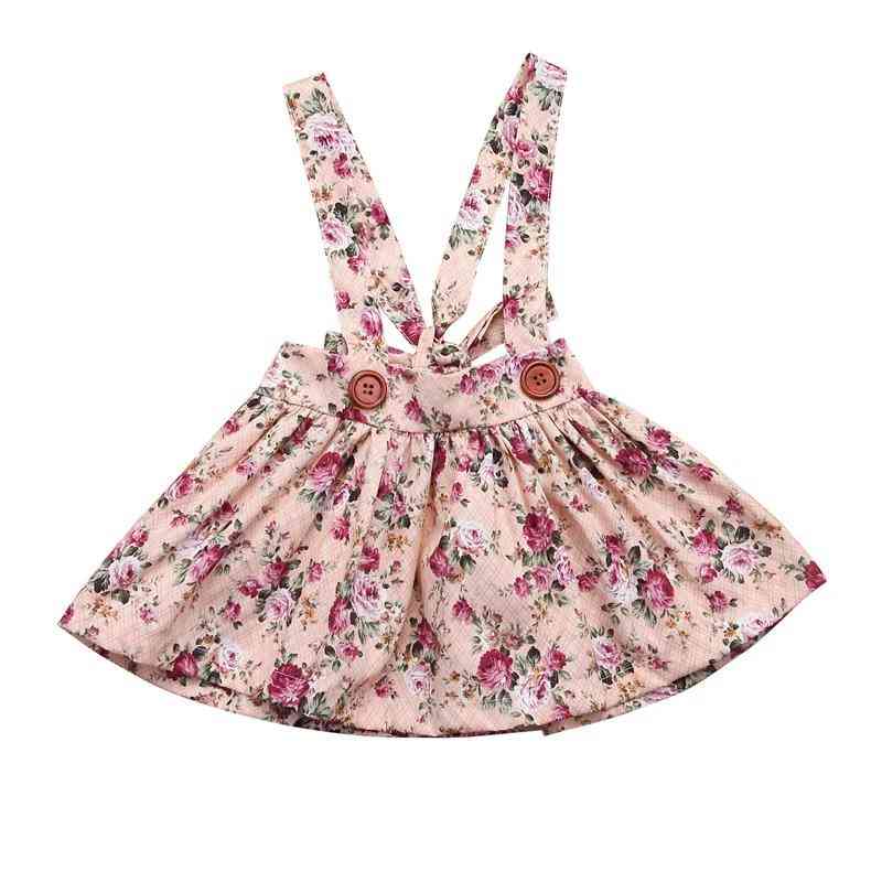 Floral Printing Tutu Skirt With Suspender, Newborn Party Clothes