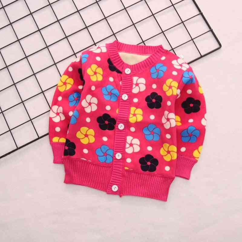 Autumn & Winter Knitted Plus Velvet Warm Baby Sweate Outerwear Coats, Newborn / Sweater