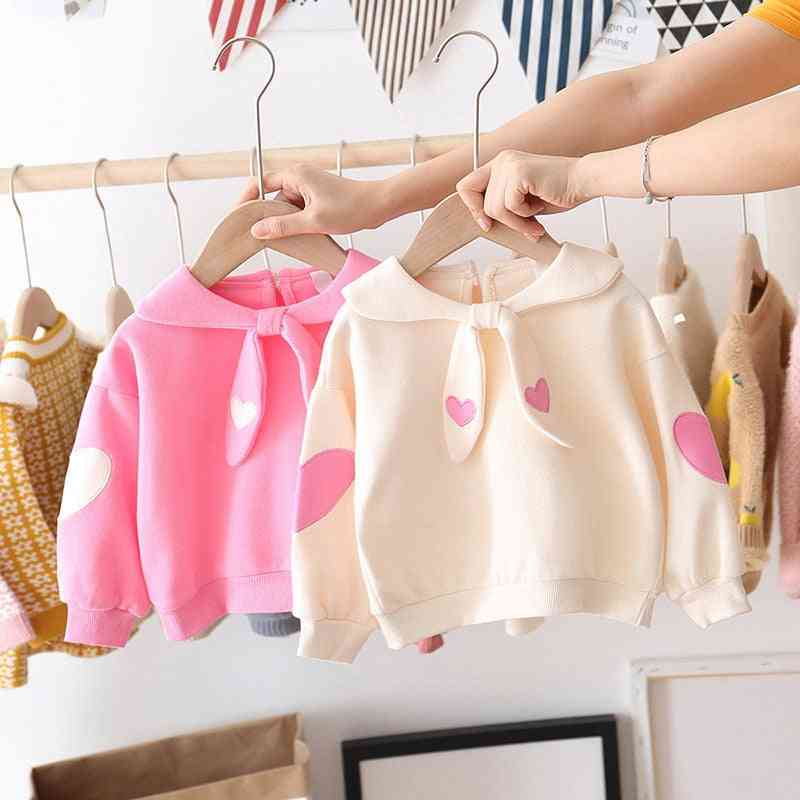 Baby Girl Spring & Autumn Sweet Love Cute Cotton Long Sleeve Polka Tops T-shirts