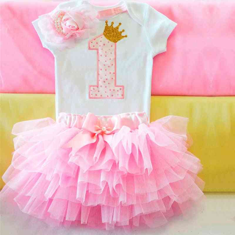 Blumenmädchen erste Geburtstagskleid Geschenk, Baby Taufe Kuchen Kleider für Partykinder 1 Jahr Baby Mädchen Geburtstagskleid