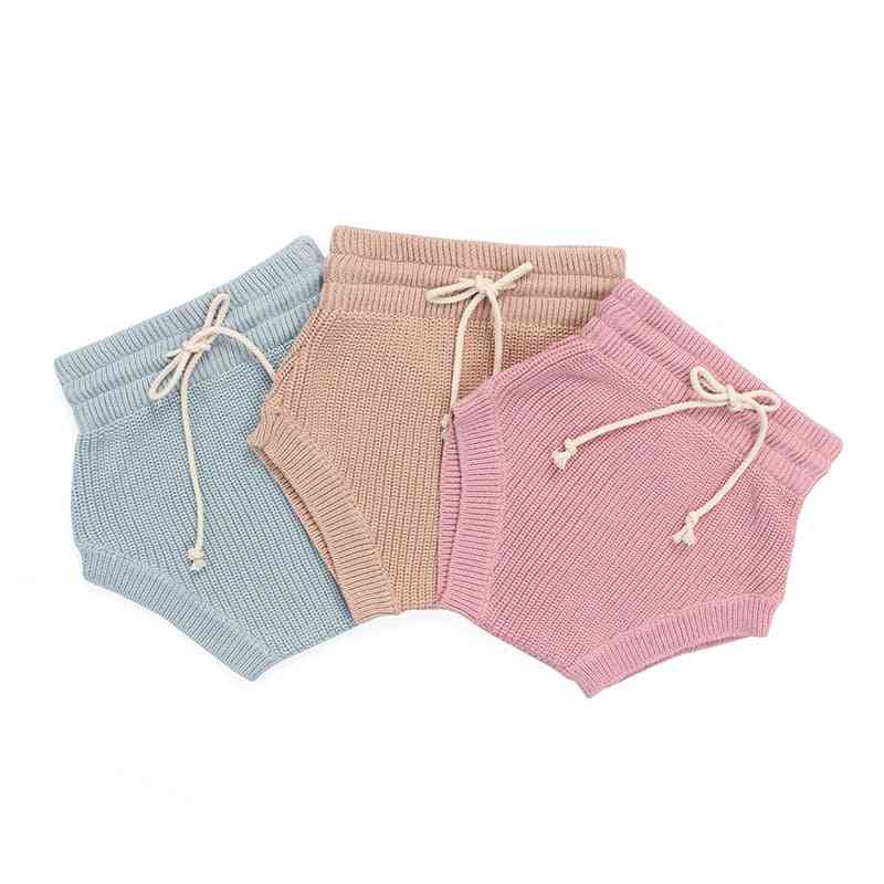 Kaiya angel baby sweet bloomers unisex cubierta de pañal para bebés niñas verano color sólido bloomers pantalones cortos para bebés en stock