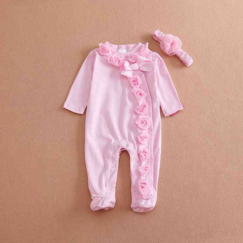 Headband, Jumpsuit Long Sleeve For Baby