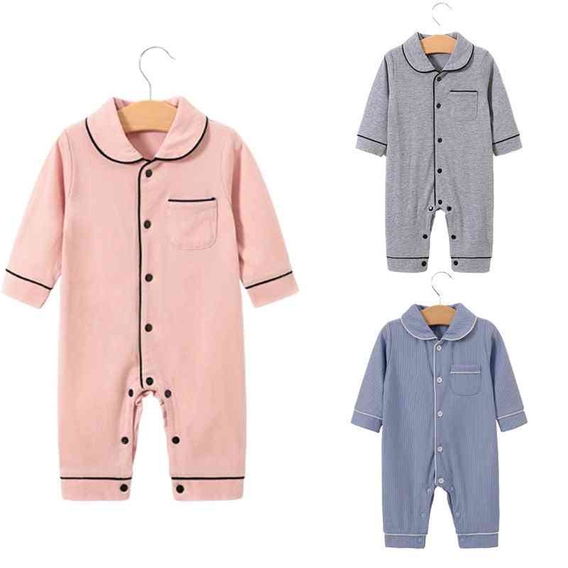 Spädbarn pojkar kläder full ärm solid bomull 100% avslappnad sömnkläder småbarn nyfödda kläder kläder 0-24m