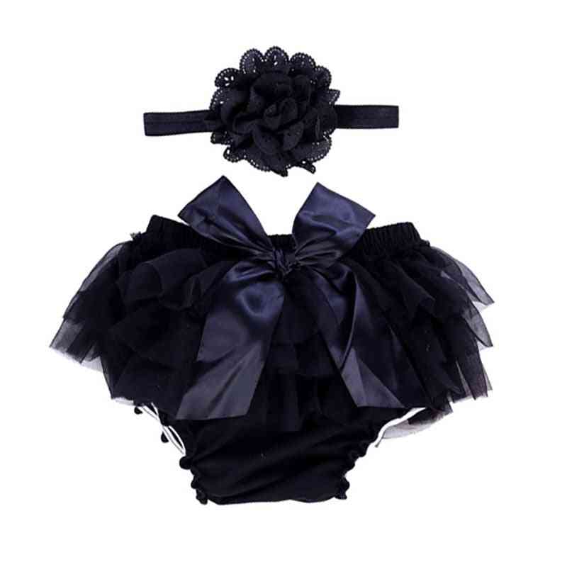 Baby Bloomers With Ruffles Cotton Diaper Cover Chiffon Shorts