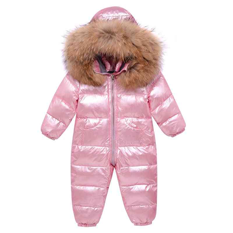 Zimná páperová bunda na oblečenie, chlapčenské snehové obleky