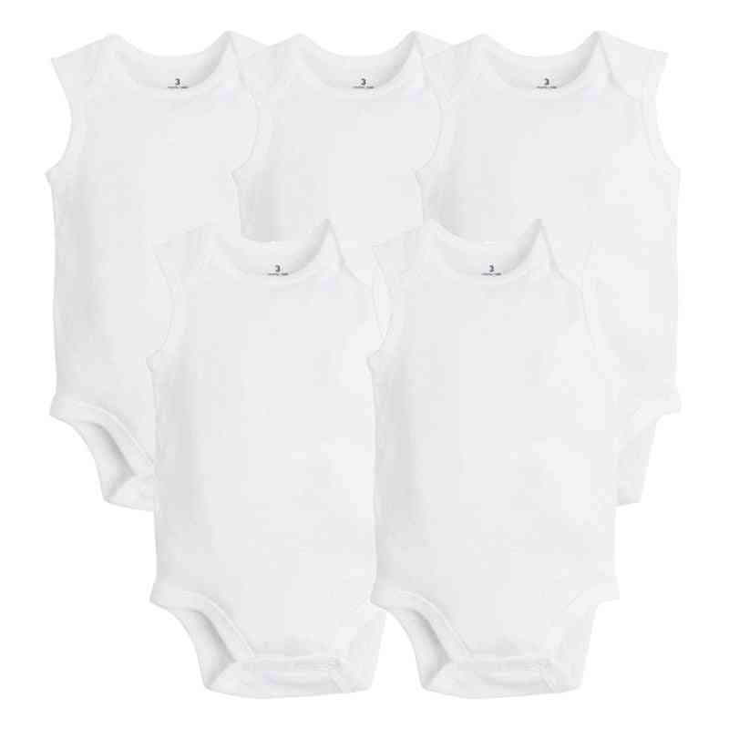 ärmellose Jungen- / Mädchenkleidung für Neugeborene im Sommer, Bodys / Overalls aus Baumwolle