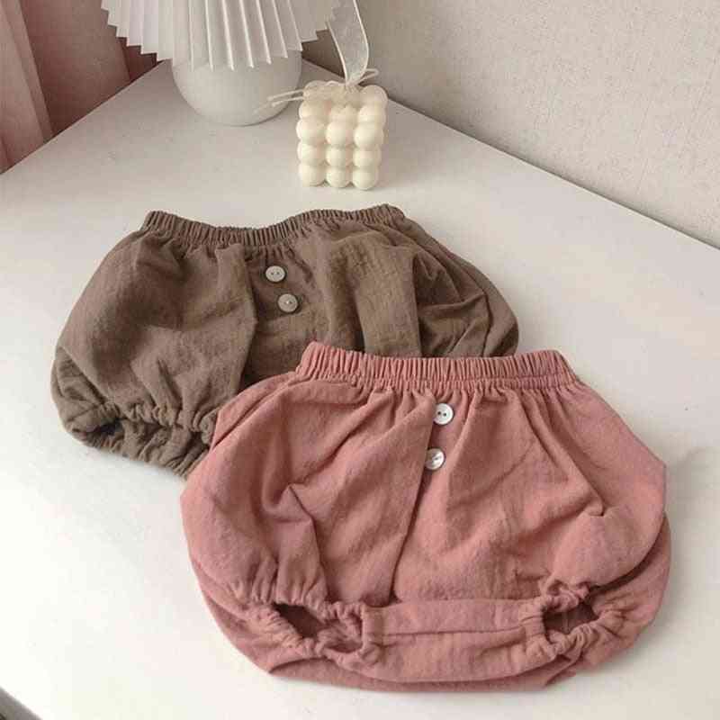 Cotton Linen  Harem Shorts For Newborn Baby