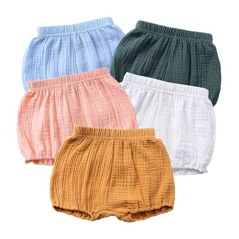 Elastic Cotton Short Pants