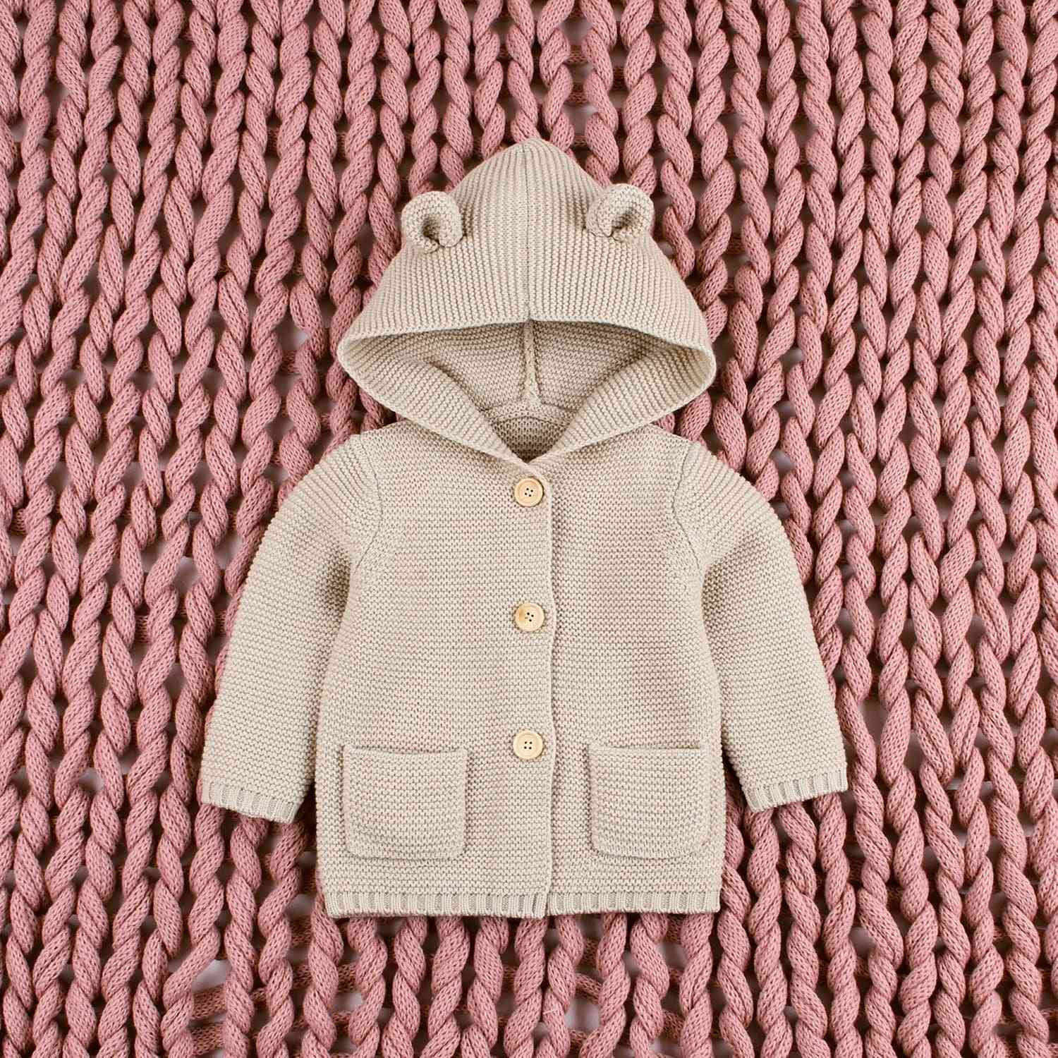 Nieuwe herfst winter truien - baby jongens meisjes cartoon vest oren kleding jas