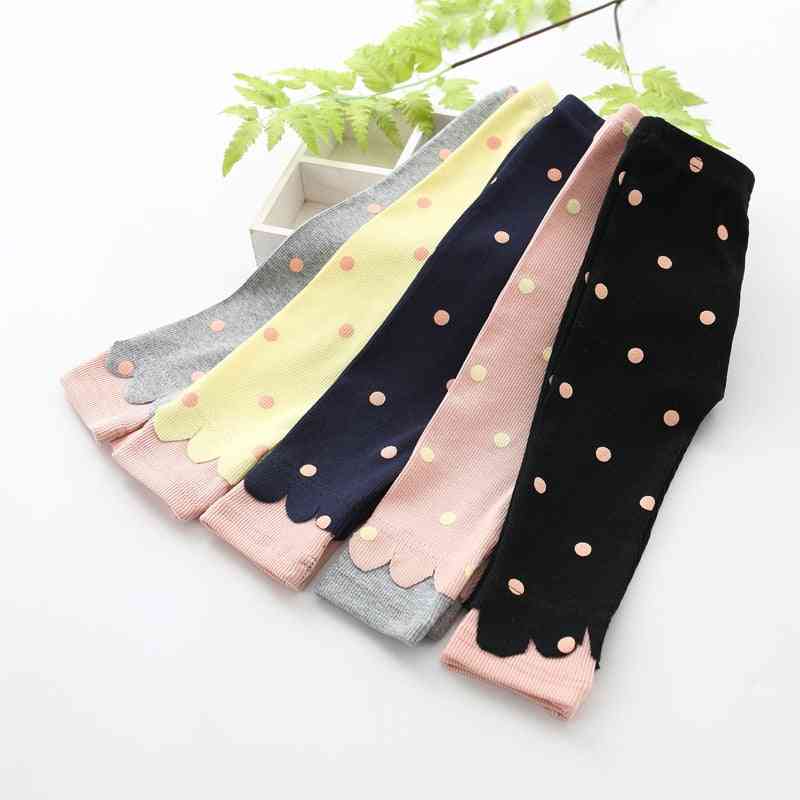 Baby Girl Pants- Knitting Dot Print Newborn Trousers