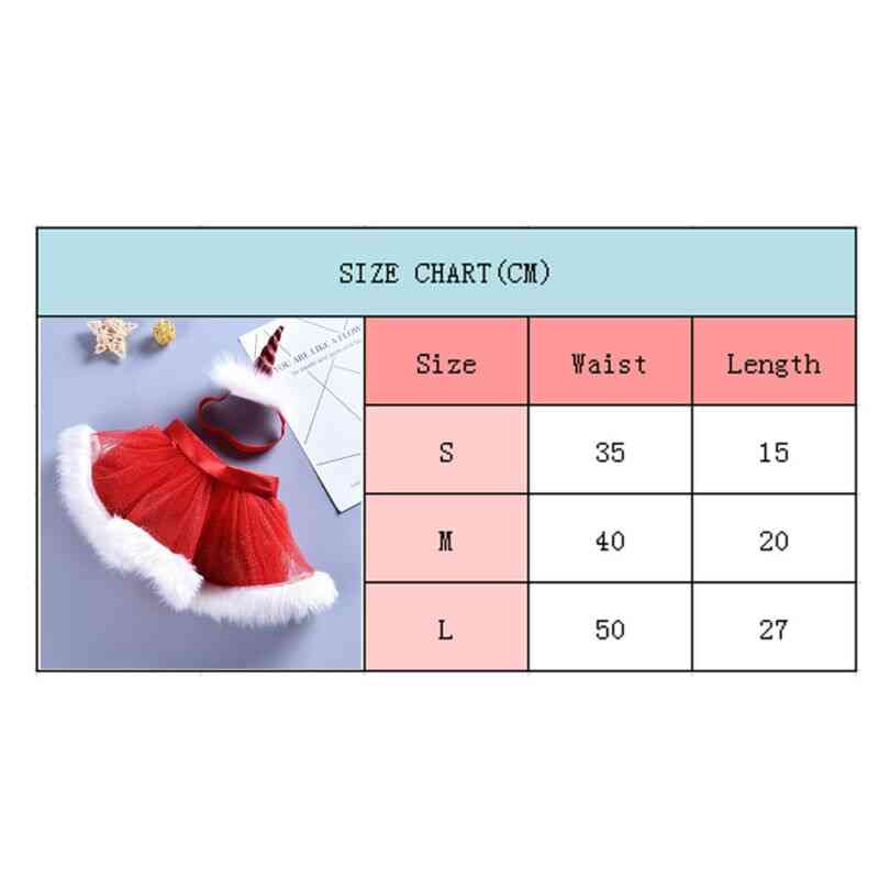 Weihnachten Röcke Säugling Weihnachten rot Tutu Party Einhorn Baby Stirnband Chiffon Foto Requisiten Sets