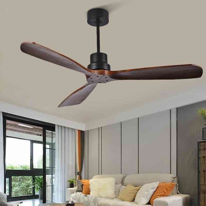 Wooden Ceiling Fans With Remote Control For Home/bedroom/living Room
