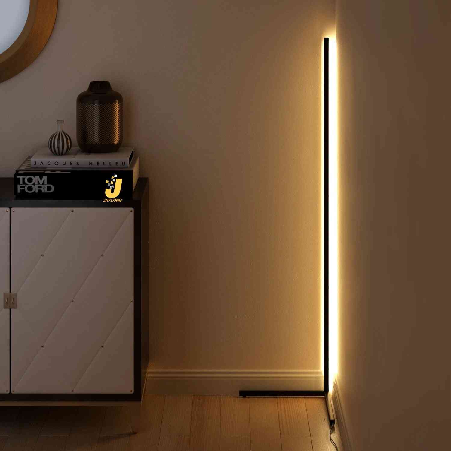 Nordic afstandsbediening kleurrijke led vloerlamp verlichting, moderne hoek sfeer staande lamp voor hotel slaapkamer
