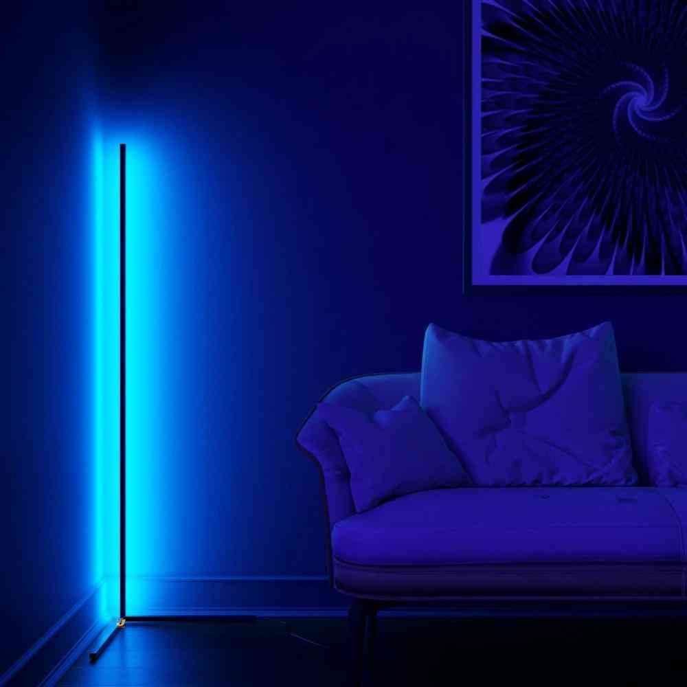 Lampadaires nordiques à LED, lampadaire d'angle de décoration de la maison, luminaires d'intérieur de salon de chambre à coucher d'ambiance - lumière blanche / chaude