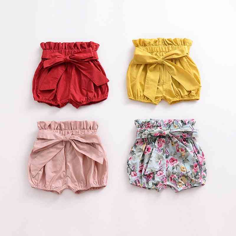 Baby Shorts, Cotton Flower Patterns Lantern Pants Trousers For