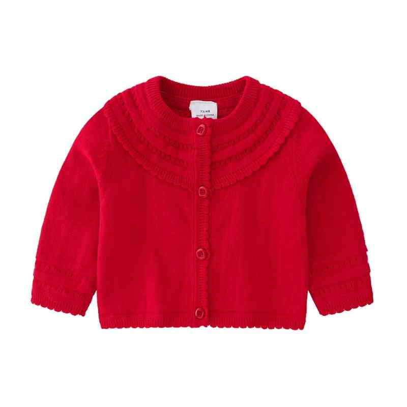Princesa bebé niña de punto de manga larga de algodón cárdigan suéter recién nacido prendas de vestir exteriores ropa para niñas