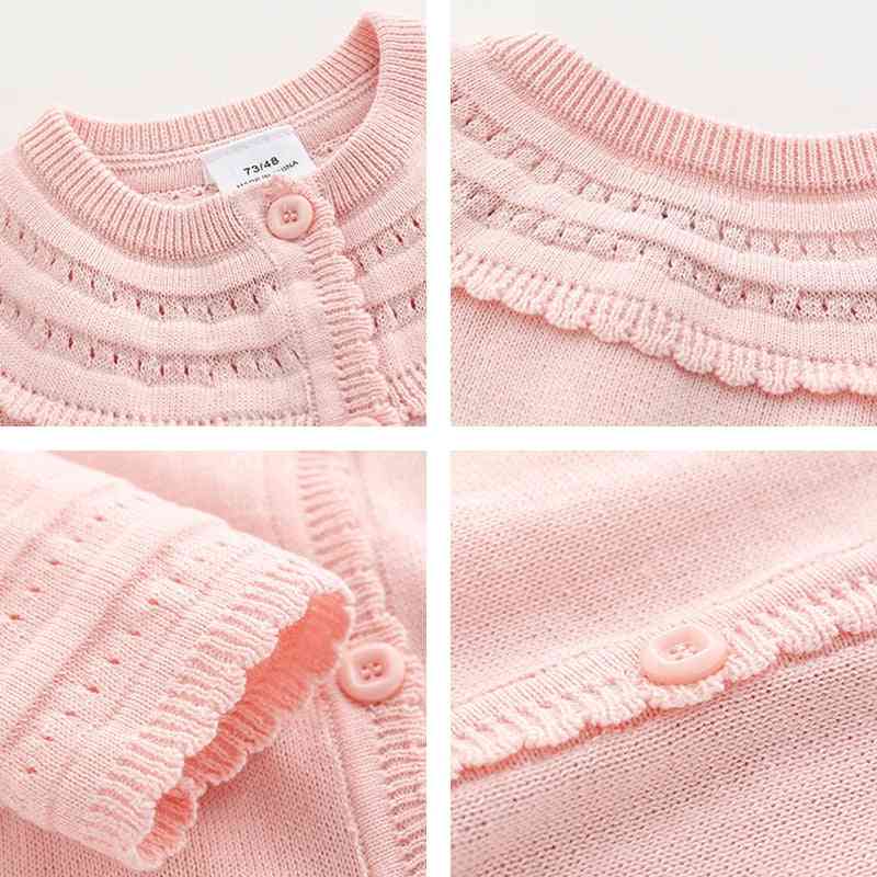 Princesa bebé niña de punto de manga larga de algodón cárdigan suéter recién nacido prendas de vestir exteriores ropa para niñas