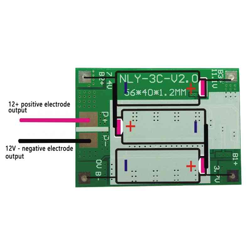 11.1v 12.6v 18650 Lithium Battery Protection Board,  With Balanced Version