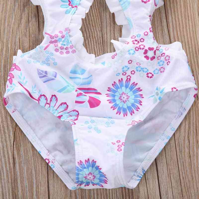 Girl Floral Tankini Split Swimwear Swimsuit, Costume Bathing Suit Summer Beachwear