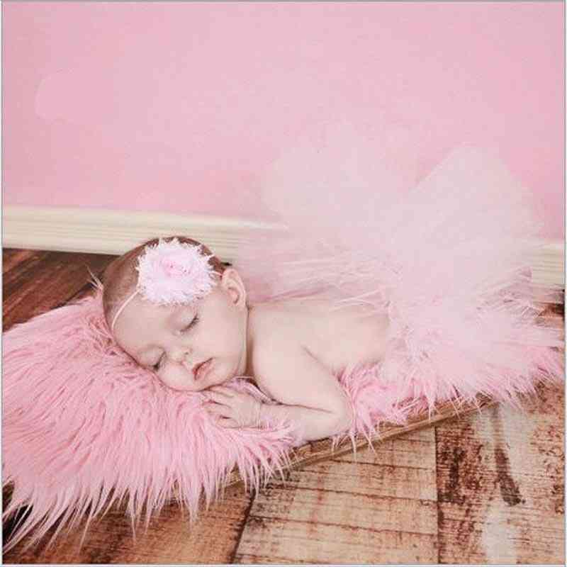 Jupe tutu bébé fille et fleur bandeau photographie jupe moelleuse, jupe de noël princesse nouveau-né 0-6 mois bébé