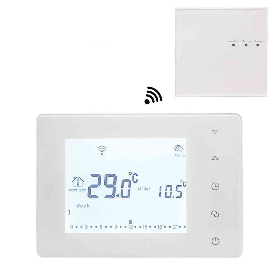 Wireless Lcd Display Thermostat With Wall Hanging Cover