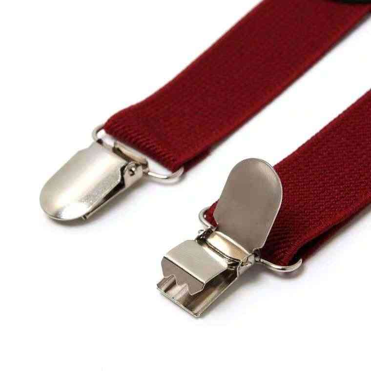 Children Belt Bowtie Set- Baby / Suspenders Clip-on Y-back Braces Bow Tie