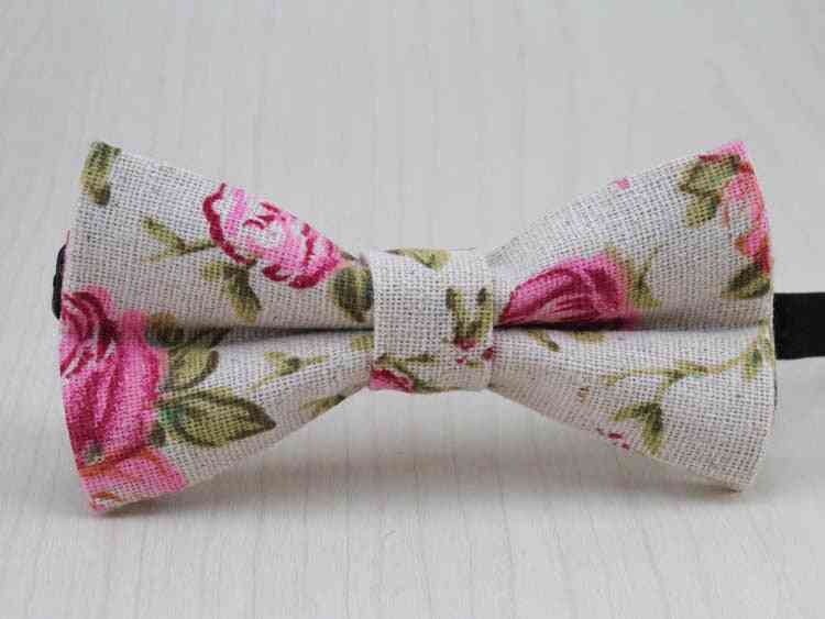 Cute Bow Tie Design, Cotton Linen Hair Clip For Kids