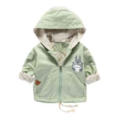 מעיל תינוק סתיו באביב- מעיל טוטו לבנות, מעיל חולצות זיעה לילדים מצוירות / בגדי תינוקות עם ברדס