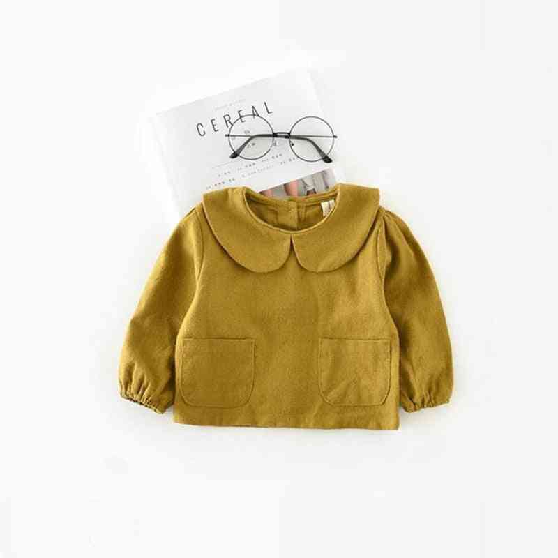 Blusa de bebê meninas - roupas de bebê de primavera, camisa infantil de algodão, roupas de criança