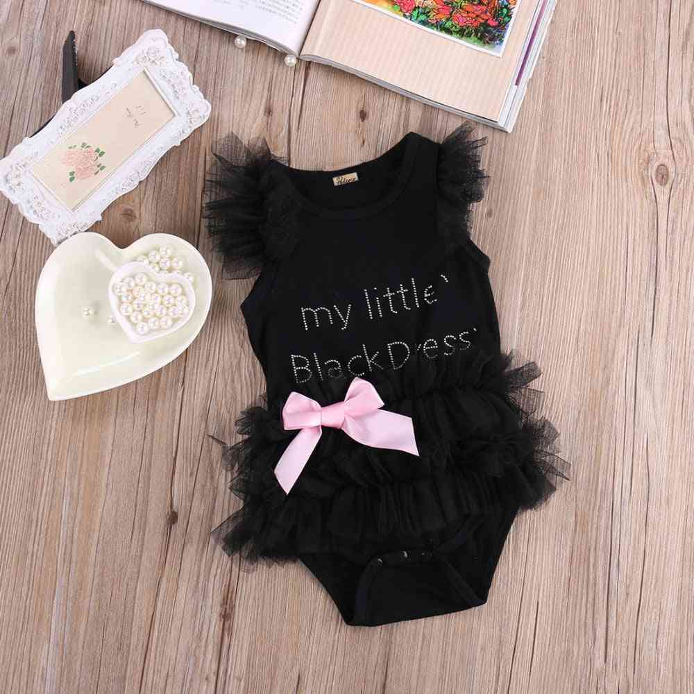 Baby Bodysuits- Fashion Embroidered Lace My Little Dress