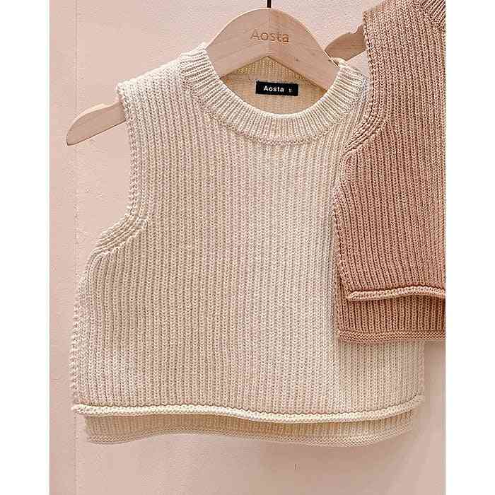 Kids Sweater Vest, Clothing Casual O-neck Child Tops Waistcoat