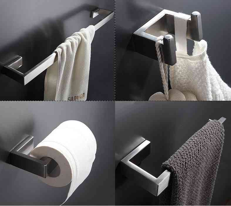304 Stainless Steel, Wall Mount Bathroom Accessories Set